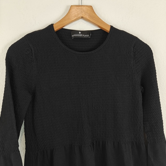 NWOT Pomander Place Tuckernuck Black Double Knit Lennox Midi Dess Size XS - Picture 12 of 16